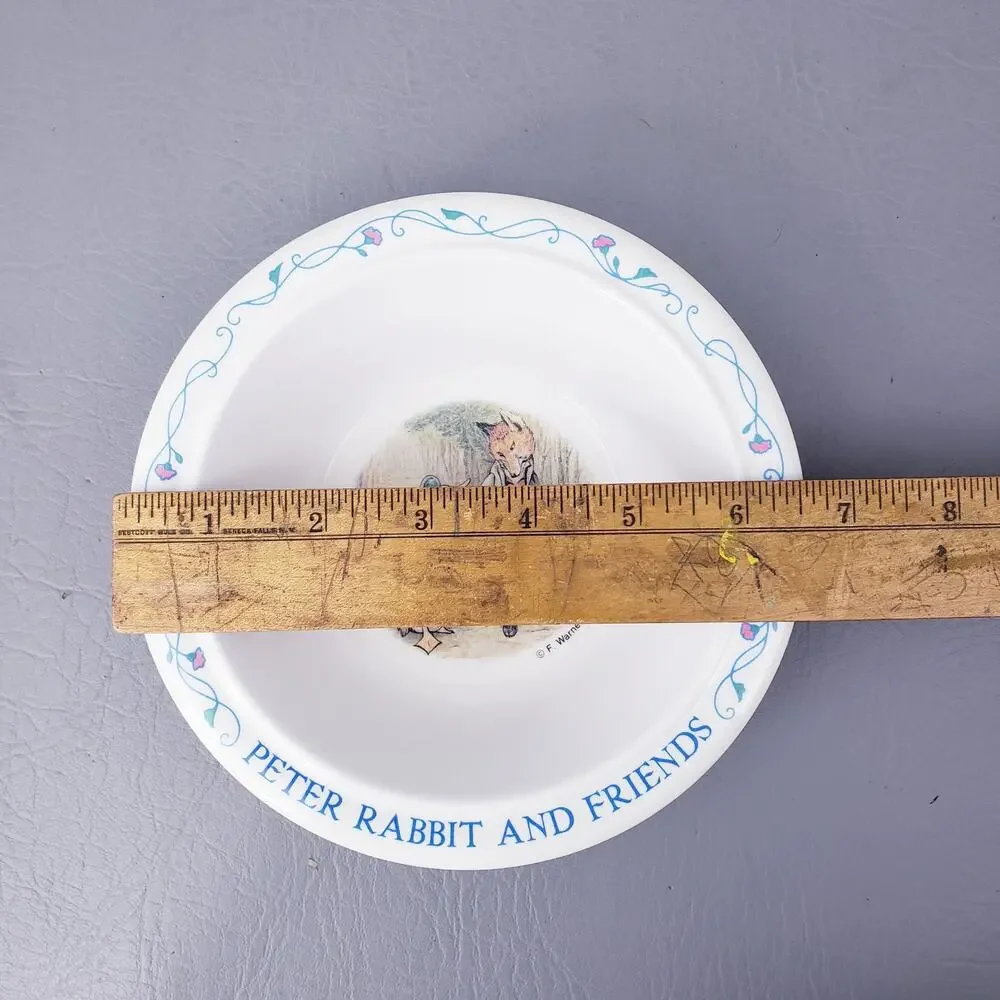 Beatrix Potter Peter Rabbit Melamine Divided Dinner Plate And Bowl
